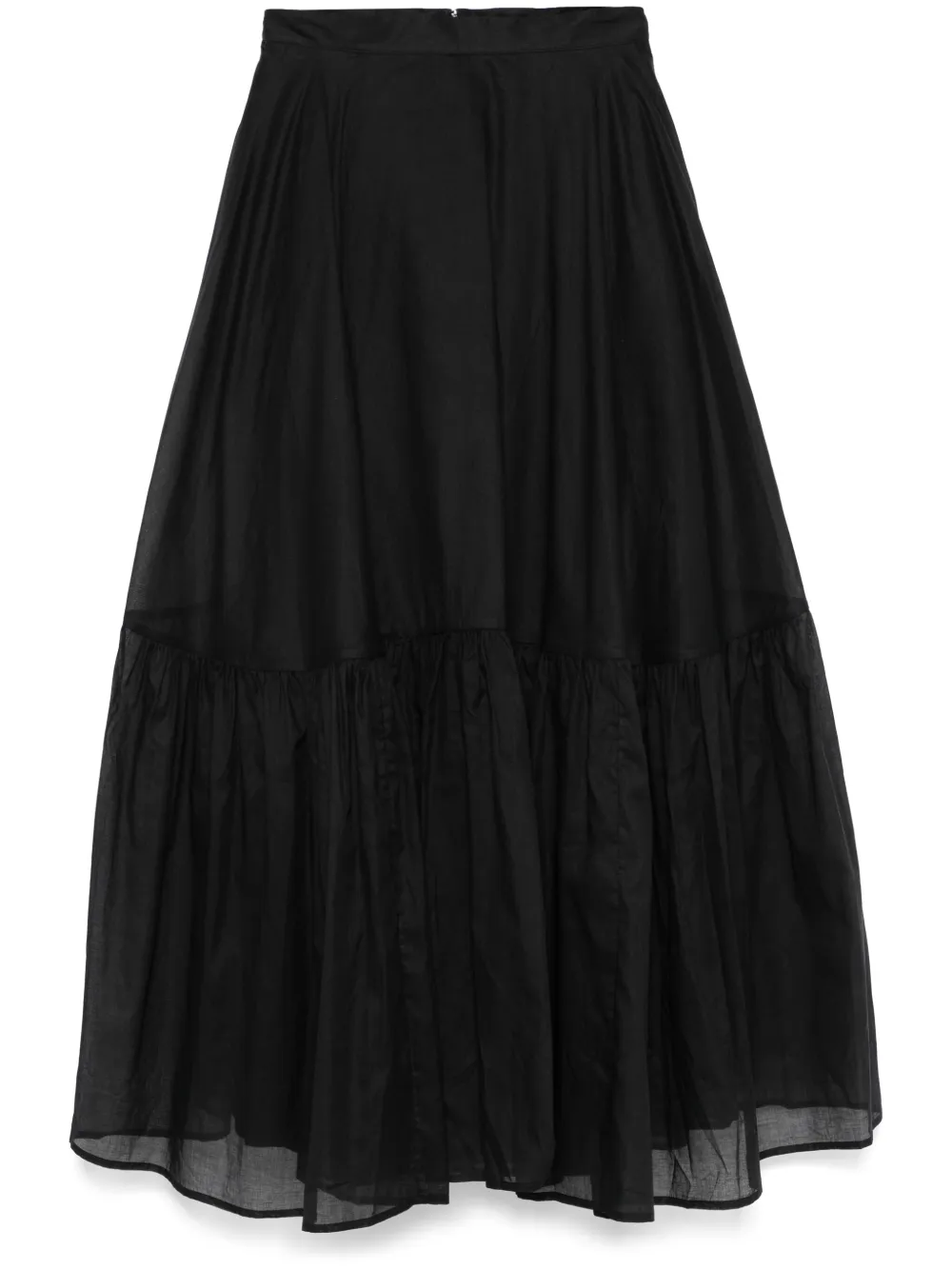 Plan C Organza maxi-rok Zwart