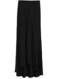 Plan C demi-train maxi skirt - Black