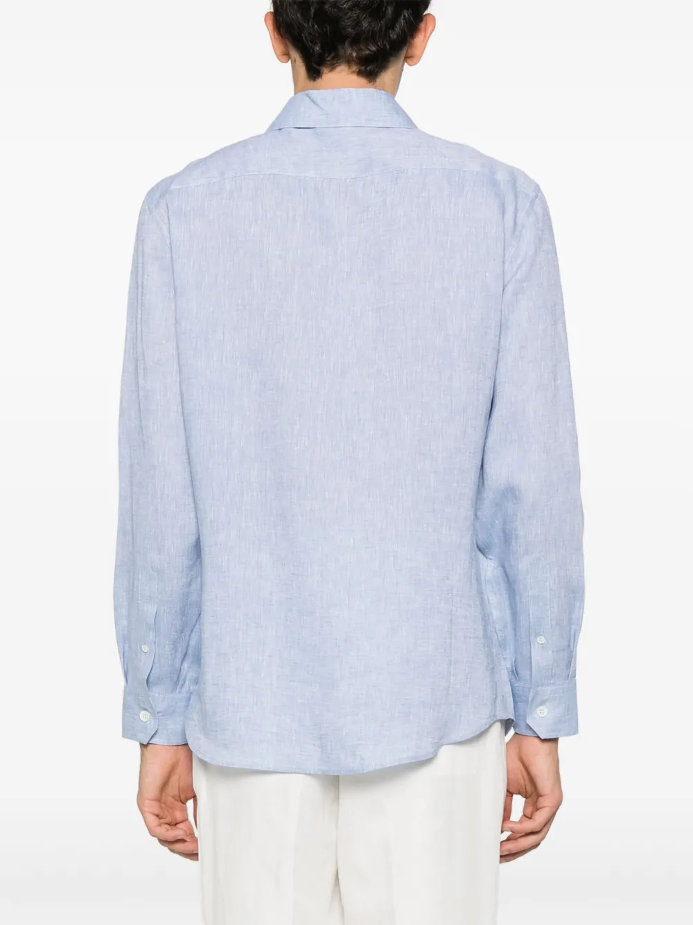 Brunello Cucinelli Linnen overhemd Blauw