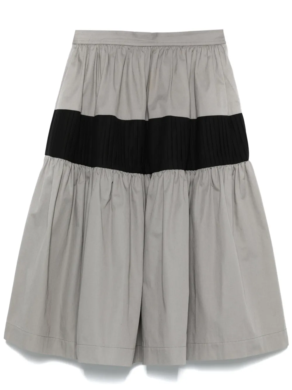 Saint Laurent Pre-Owned falda midi plisada 1980 | gris | Image 1
