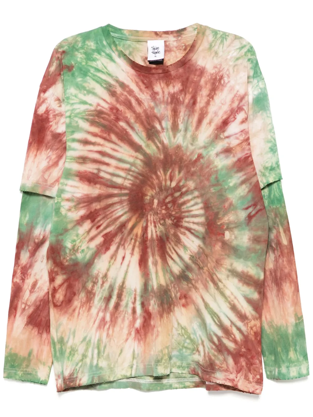 Stain Shade tie-dye-print T-shirt | Green | Image 1