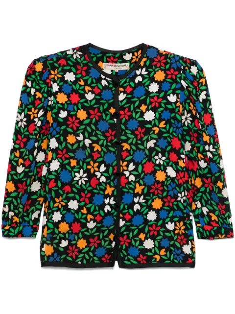 Saint Laurent Pre-Owned veste à fleurs (années 1960)