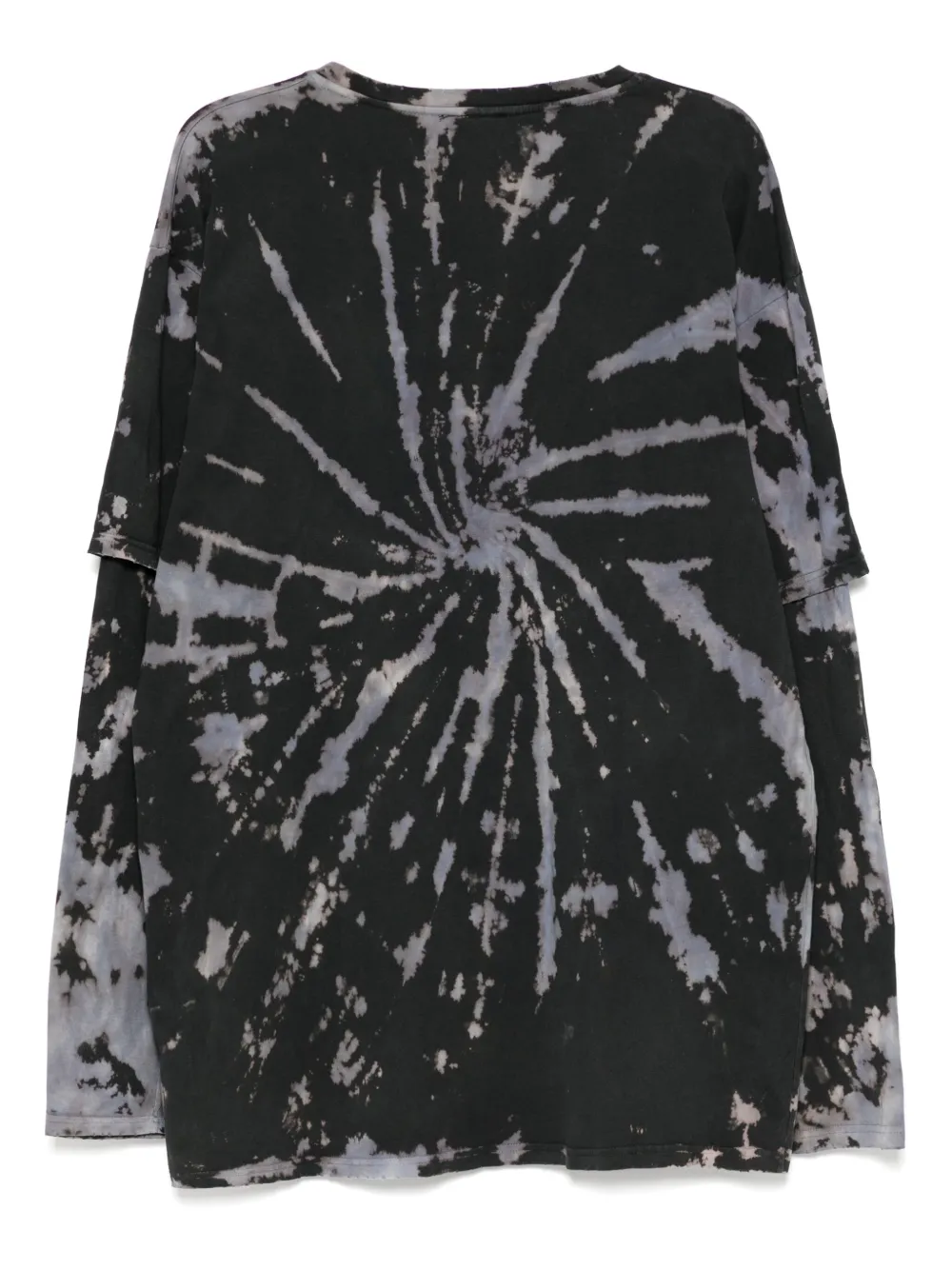 Stain Shade T-shirt met tie-dye print - Zwart