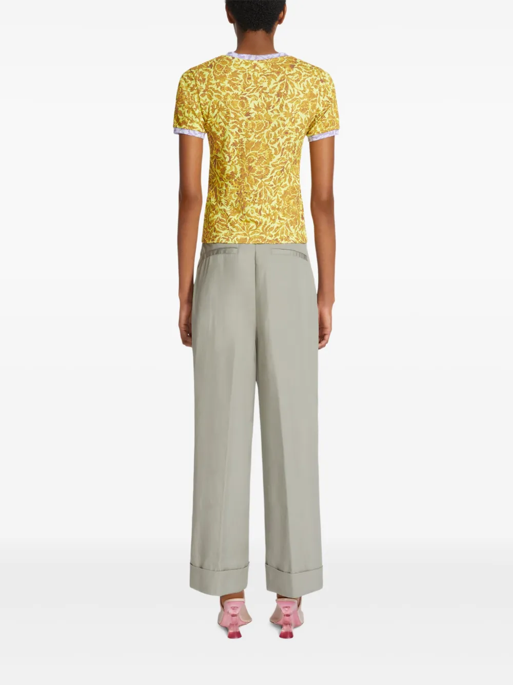 DRIES VAN NOTEN T-shirt met print Geel