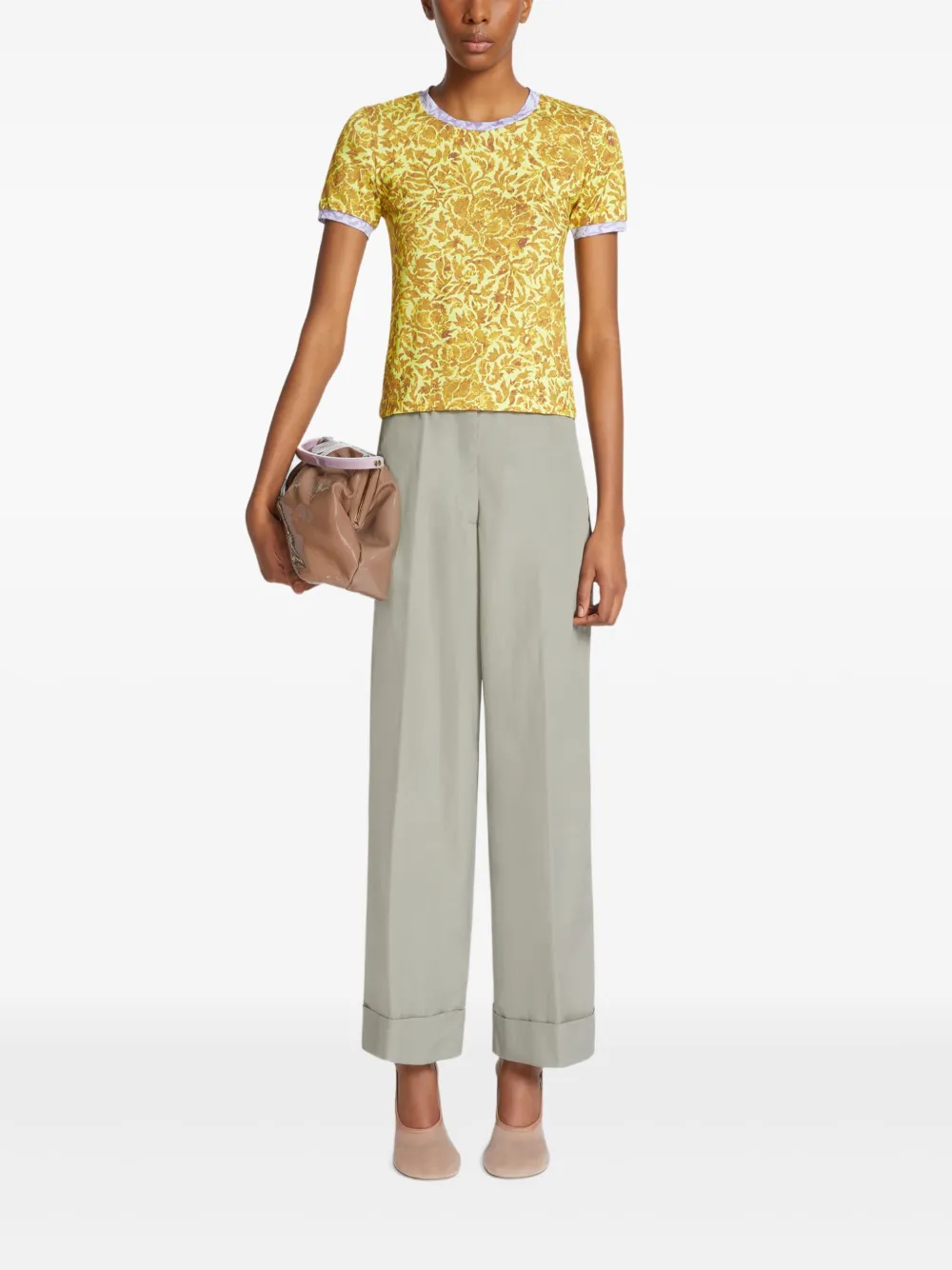 DRIES VAN NOTEN printed T-shirt - Geel