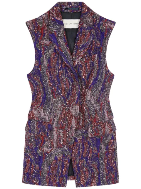 DRIES VAN NOTEN jacquard blazer