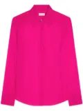 DRIES VAN NOTEN fitted silk shirt - Pink