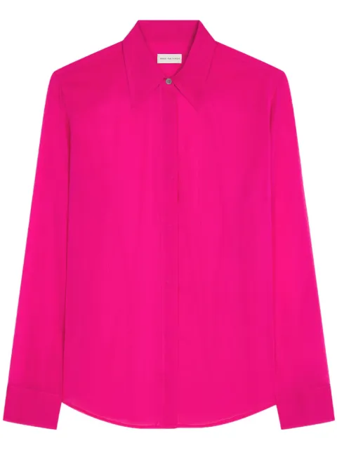 DRIES VAN NOTEN camisa de seda ajustada
