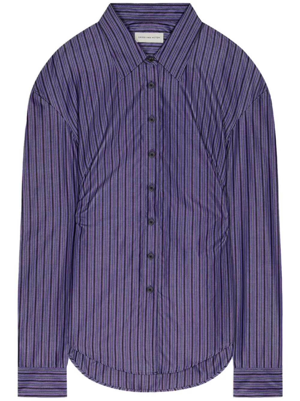 DRIES VAN NOTEN camisa de vestir con cinturón | morado | Image 1