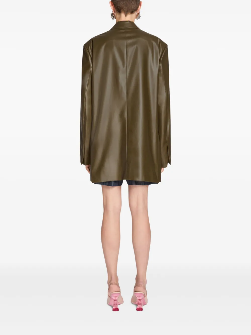 DRIES VAN NOTEN Blazer met enkele rij knopen Groen