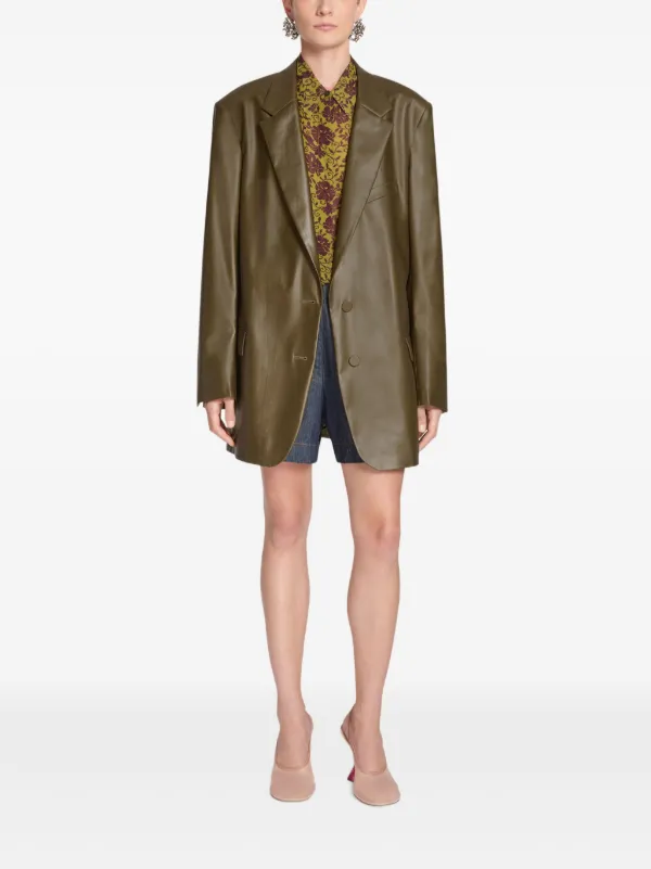 【送料&関税込】Dries Van Noten Single-breasted Blazer DRIES VAN NOTEN single-breasted Blazer | Green | FARFETCH