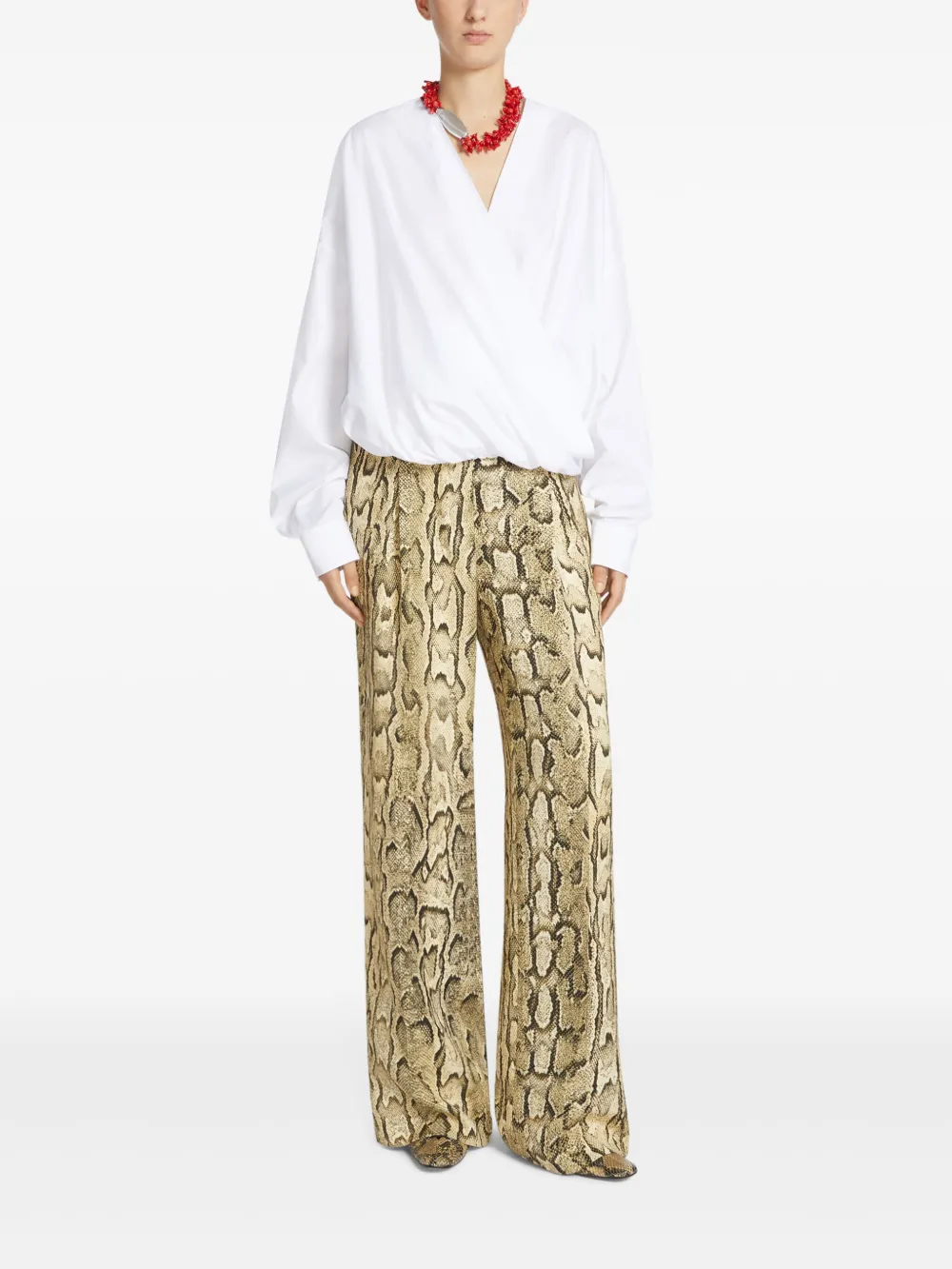 DRIES VAN NOTEN Gedrapeerde tanktop - Wit