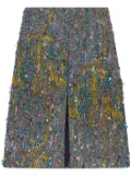 DRIES VAN NOTEN jacquard mini skirt - Yellow