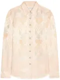 DRIES VAN NOTEN jacquard shirt - Neutrals