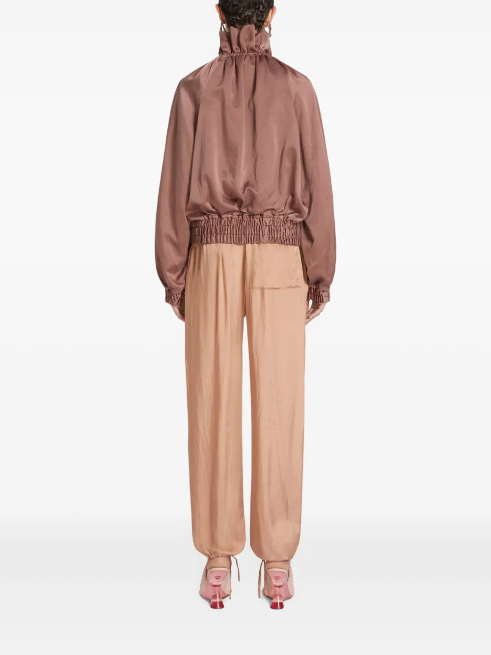 DRIES VAN NOTEN Overdyed cocoon jack Bruin