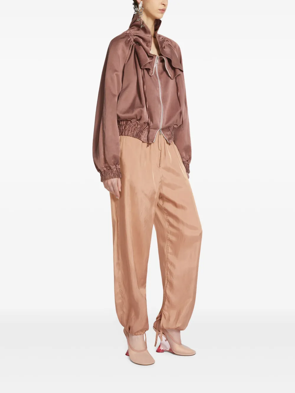 DRIES VAN NOTEN Overdyed cocoon jack Bruin