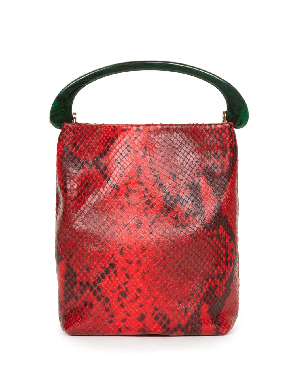 期間限定セール snakeskin-print NOTEN VAN DRIES Mini FARFETCH | Red | Bag バッグ