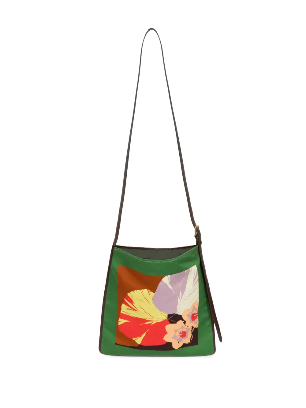 Shop Dries Van Noten Small Cross Body Scarf Bag In Brown
