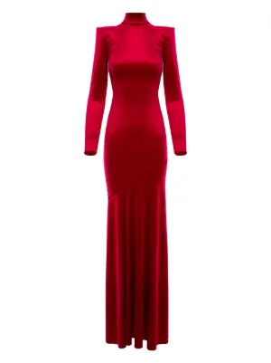 Dolce & Gabbana Silk Chiffon Maxi Dress | Red | FARFETCH