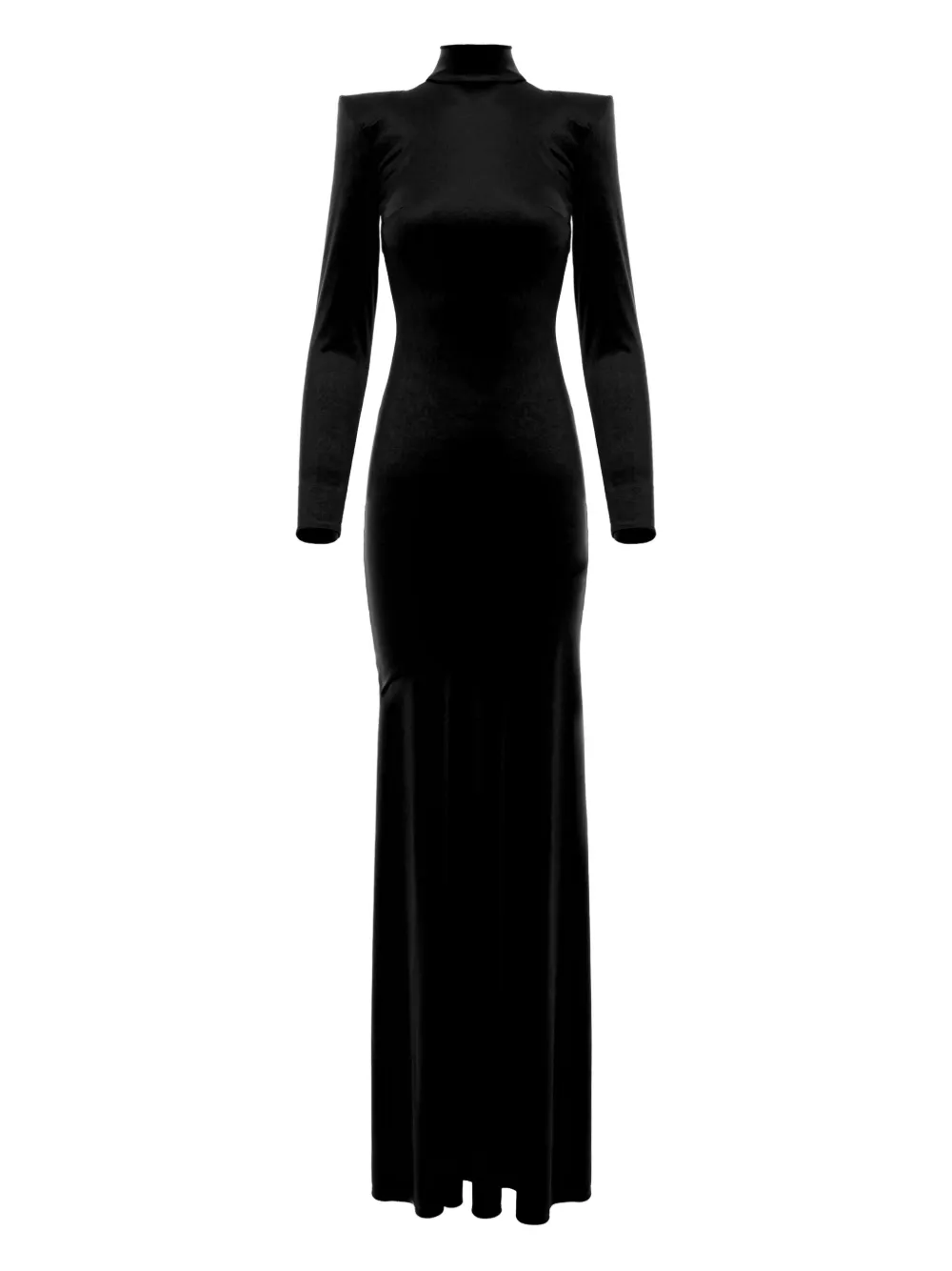 V:PM ATELIER robe Iris à coupe longue | noir | Image 1