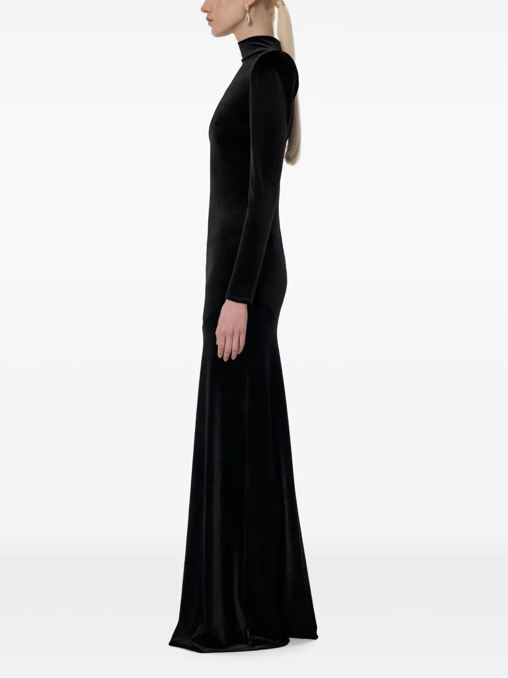 V:PM ATELIER Iris maxi-dress Zwart