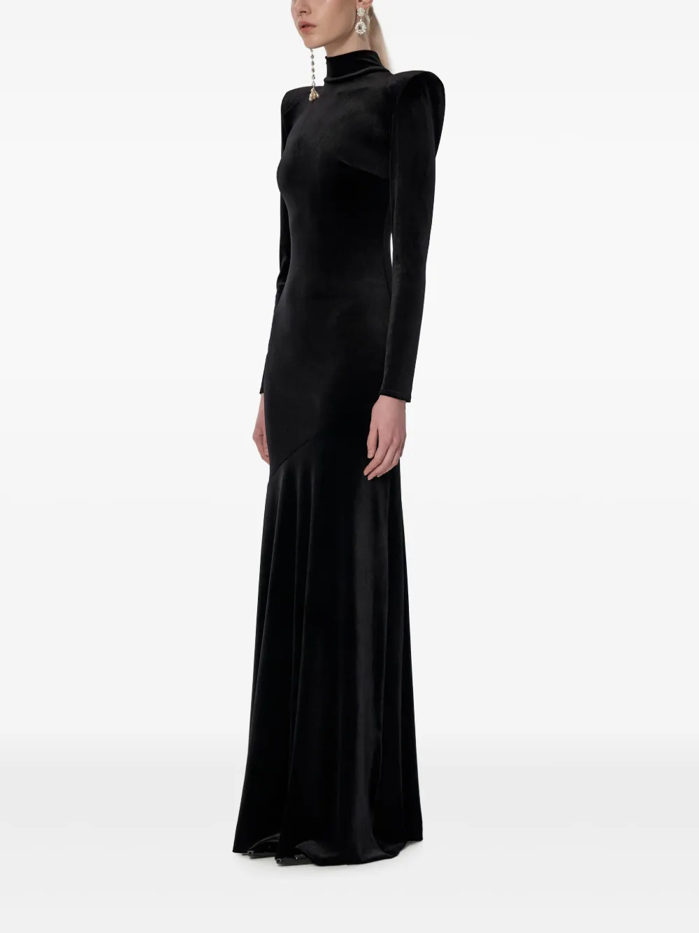 V:PM ATELIER Iris maxi-dress Zwart
