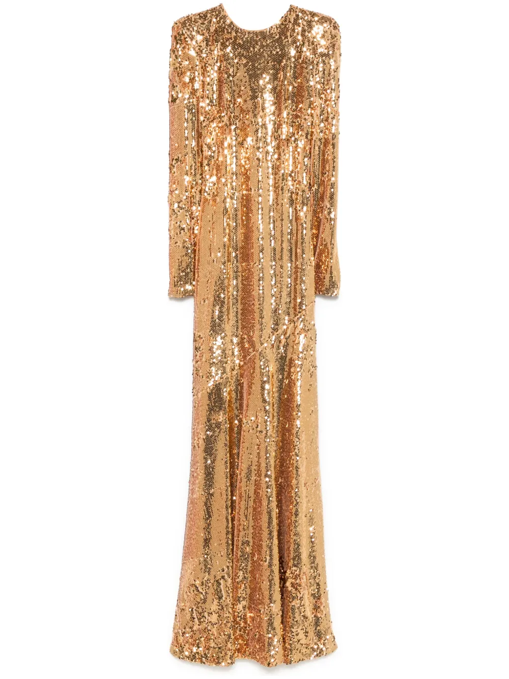 V:pm Atelier Gema Maxi Dress In Gold