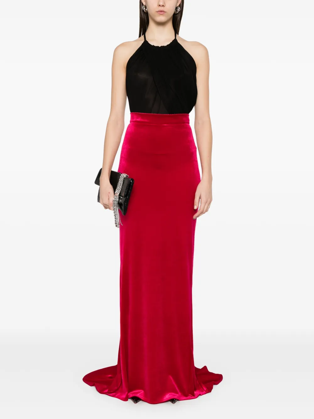 v:pmatelier V:PM ATELIER Gaia maxi-rok - Rood