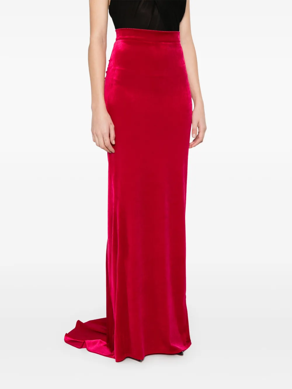 V:pm Atelier Gaia Maxi Skirt In Red