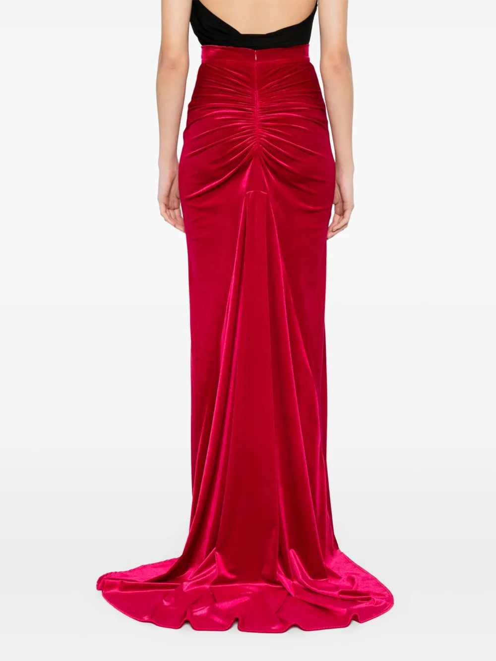V:pm Atelier Gaia Maxi Skirt In Red