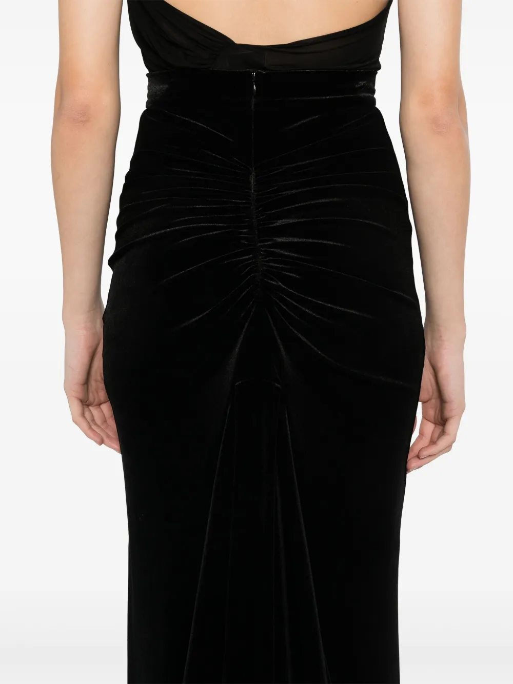 Shop V:pm Atelier Gaia Maxi Skirt In Black