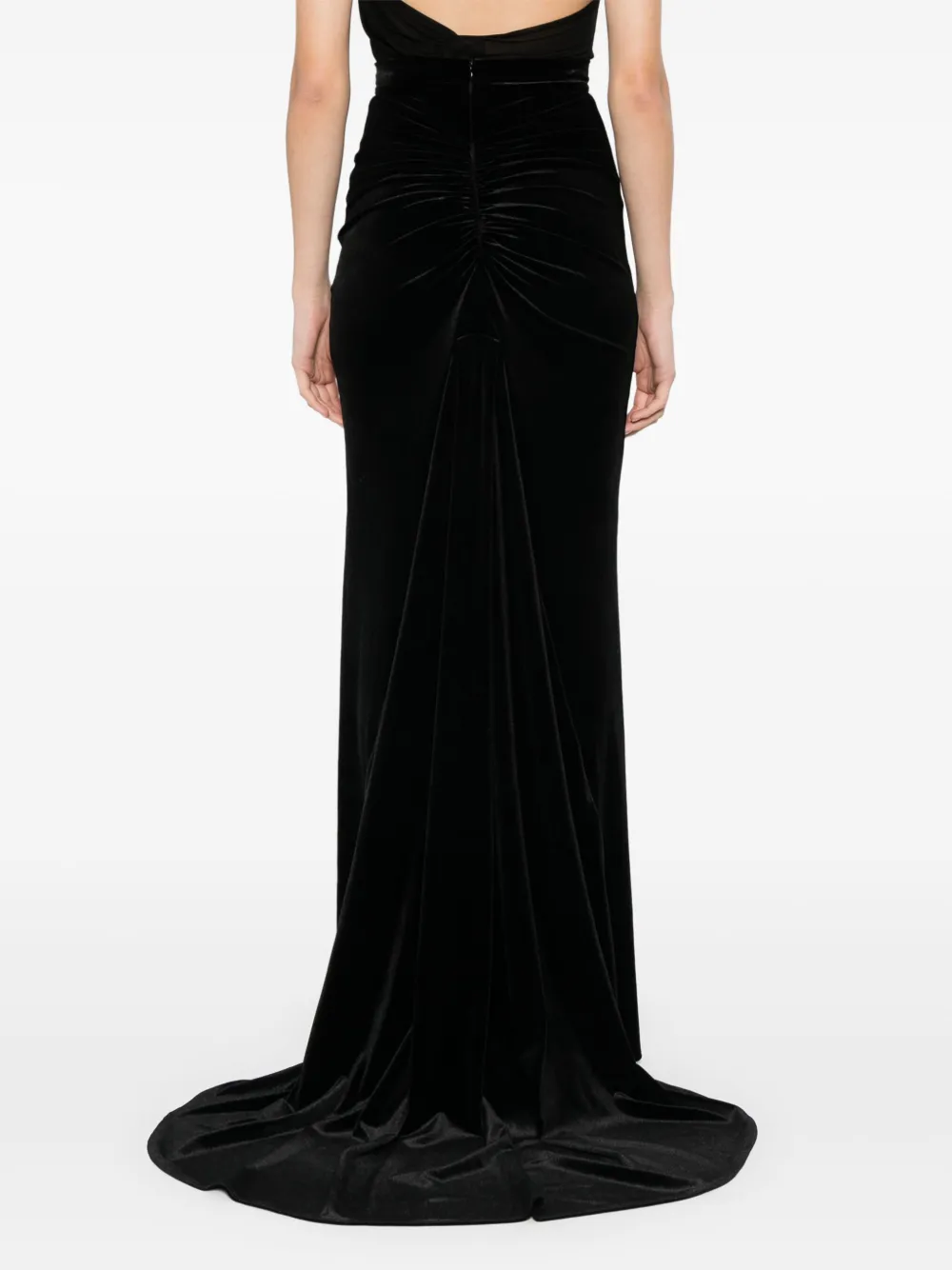 Shop V:pm Atelier Gaia Maxi Skirt In Black