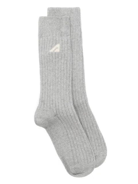 Autry logo-embroidered socks
