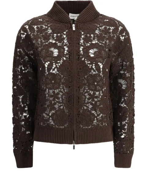 P.A.R.O.S.H. crochet-knit bomber jacket