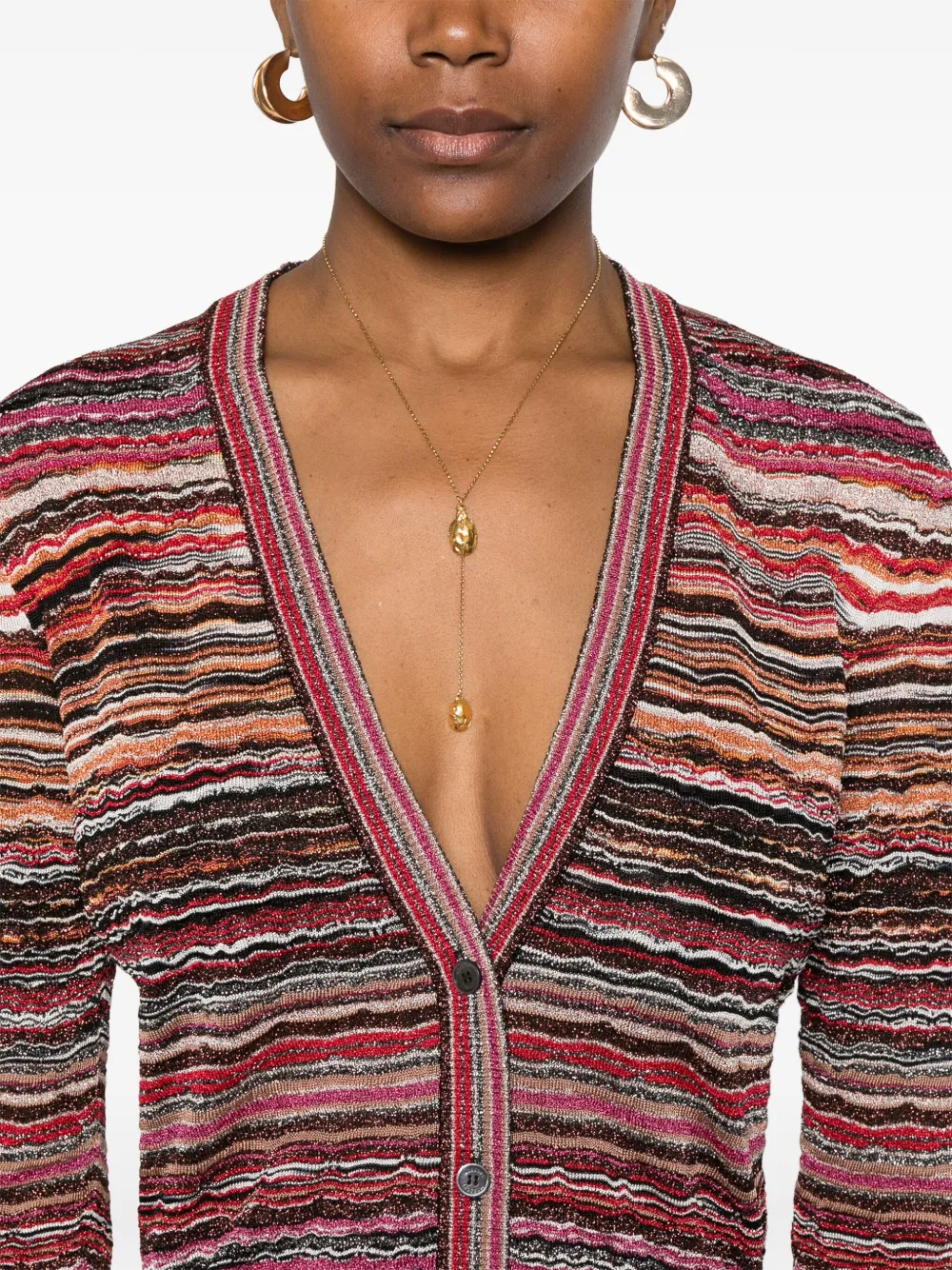 Missoni Gestreept vest Bruin