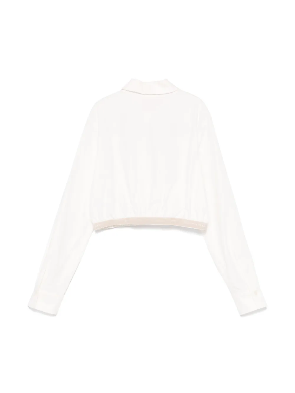 elisabettafranchilamiabambina Elisabetta Franchi La Mia Bambina Shirt met logoband - Wit