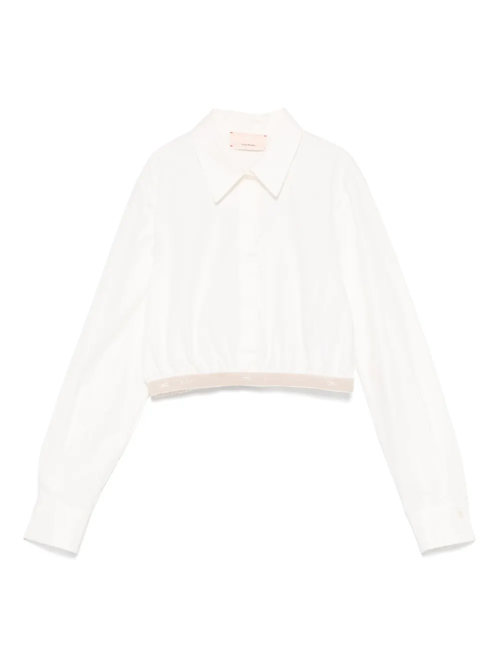 Elisabetta Franchi La Mia Bambina Shirt met logoband Wit