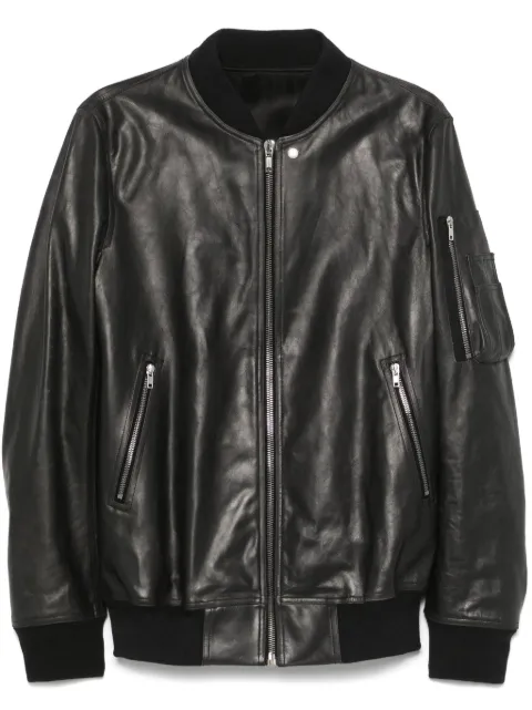 Rick Owens chamarra de cuero