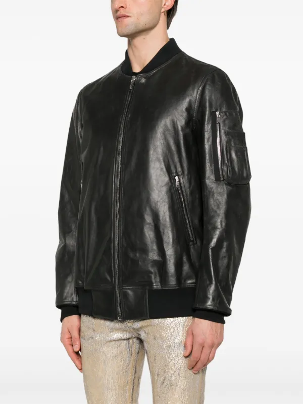 【セール】 | レザージャケット Owens Rick ブラック JP FARFETCH | ジャケット・アウター