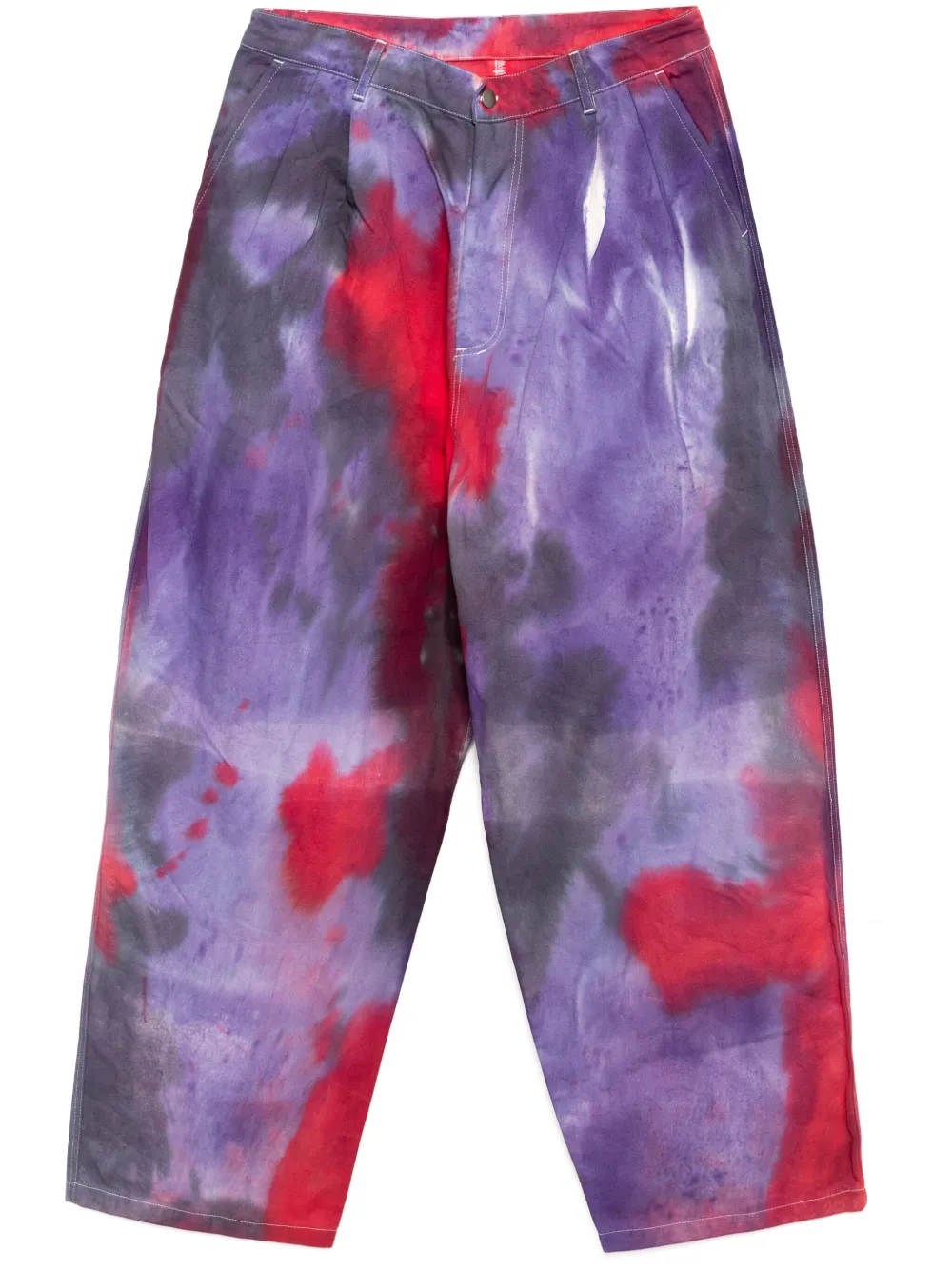 Stain Shade tie-dye-print trousers | Purple | Image 1