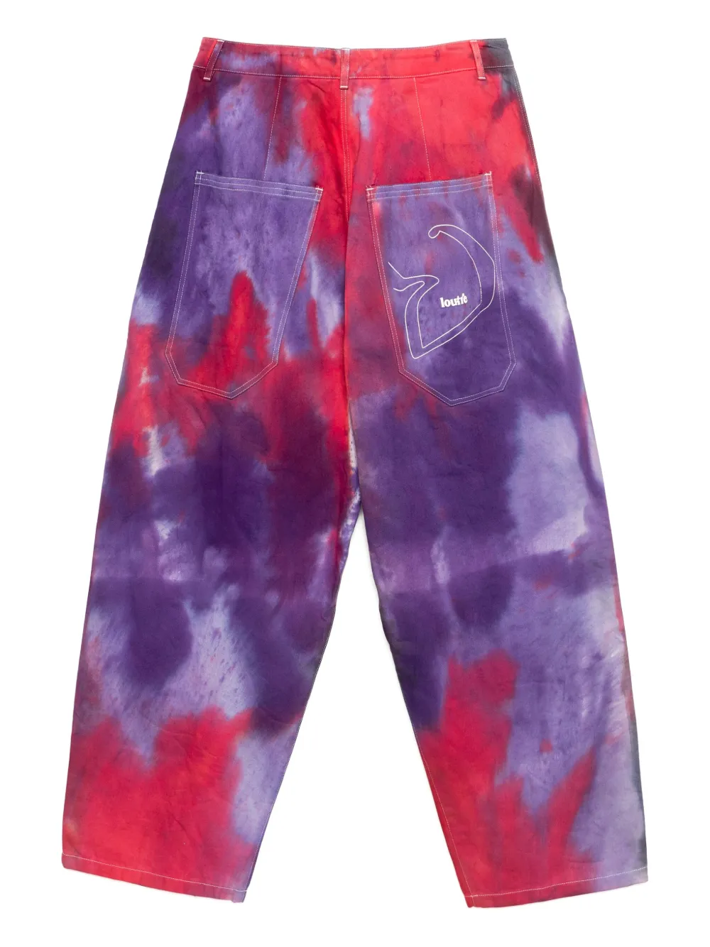 stainshade Stain Shade Broek met tie-dye print - Paars