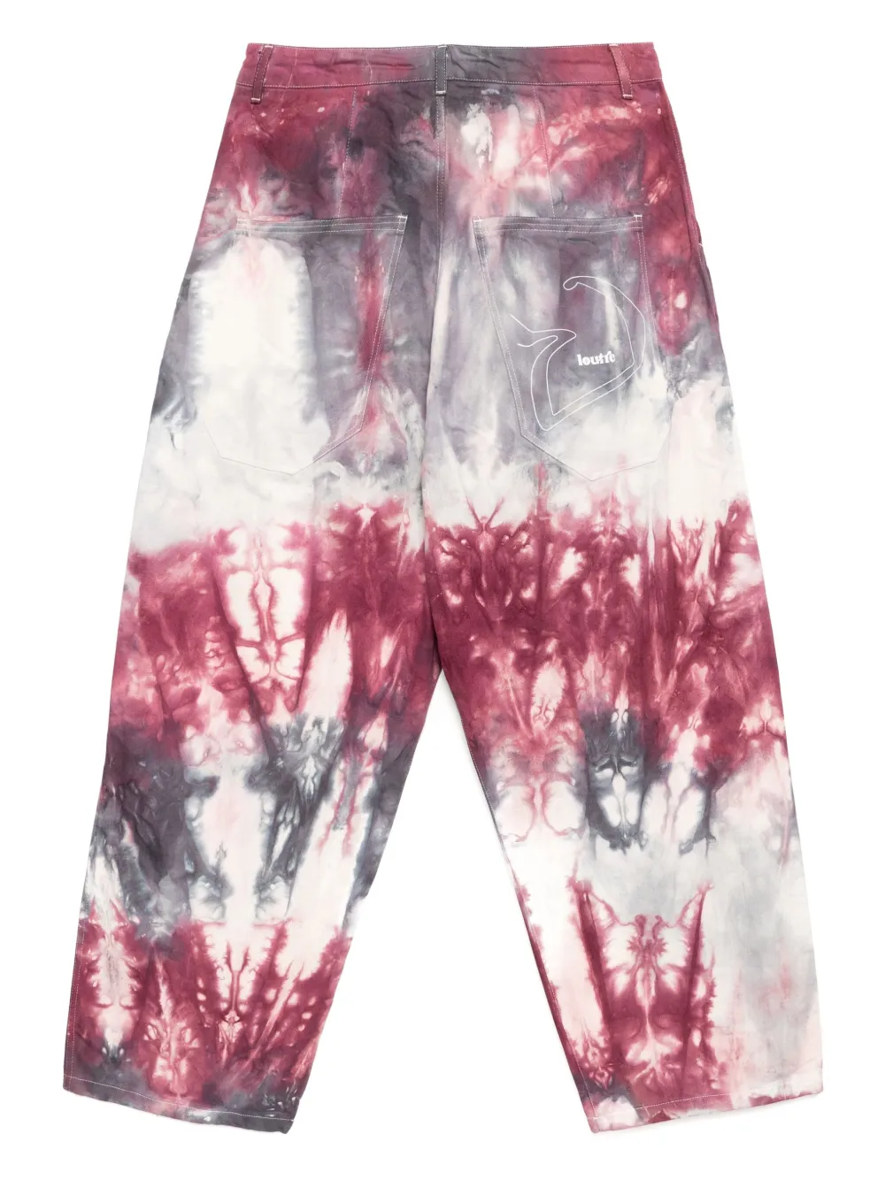 stainshade Stain Shade Broek met tie-dye print - Roze