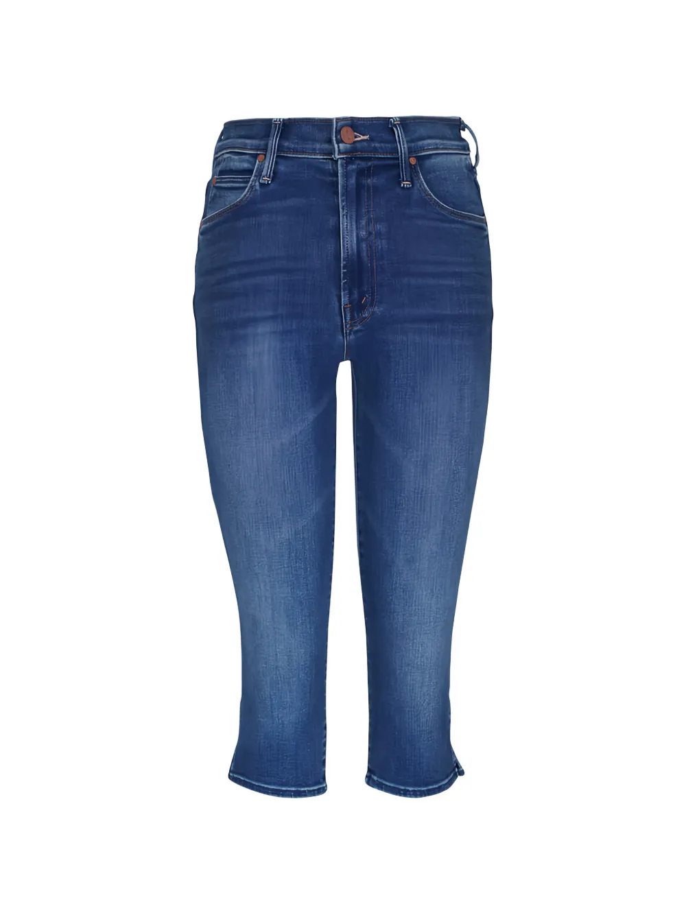 MOTHER split-hem denim shorts - Blu