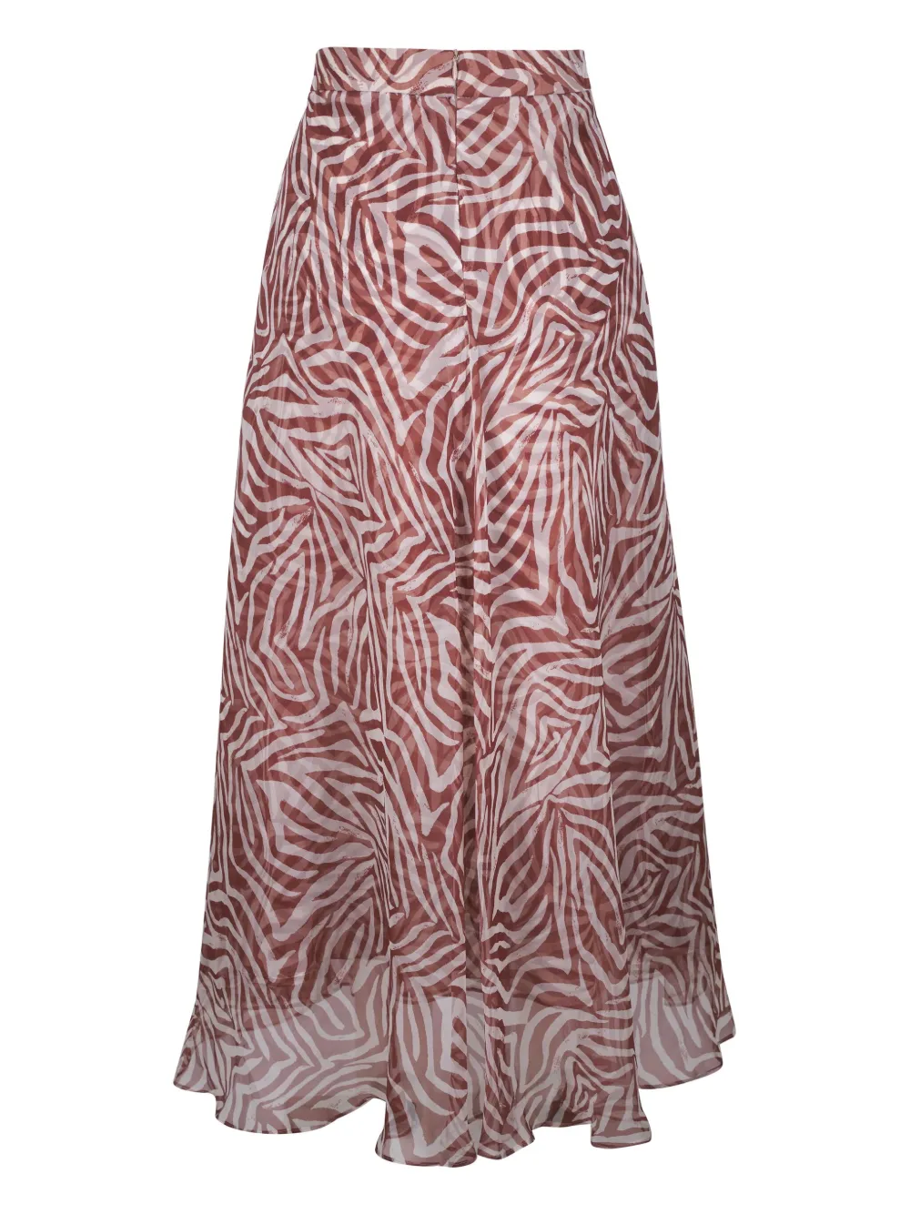 brunellocucinelli Brunello Cucinelli Rok met grafische print - Rood