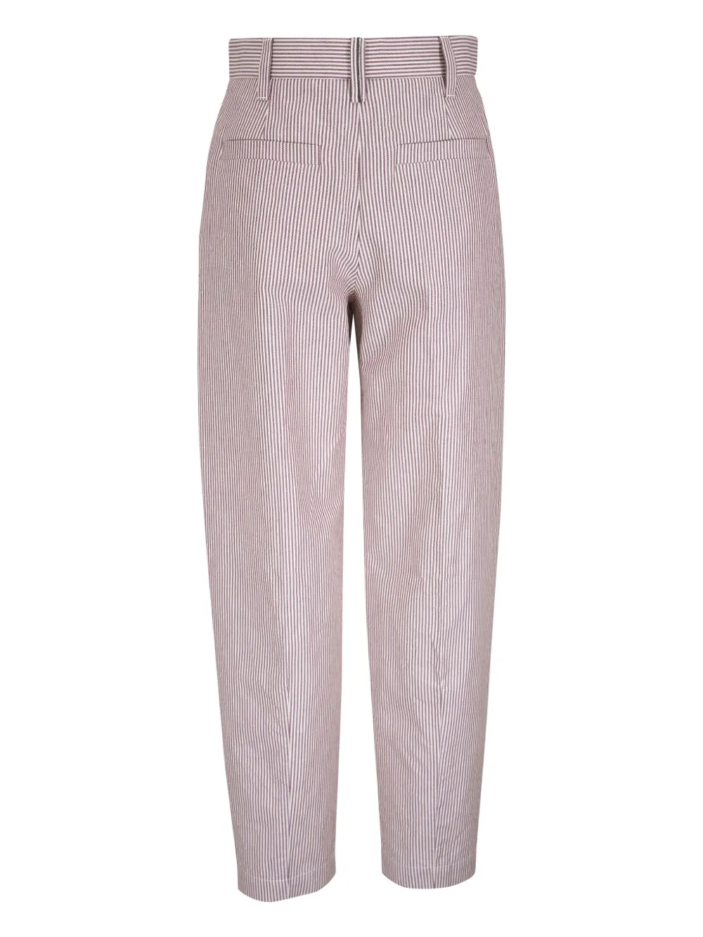Brunello Cucinelli Gestreepte broek - Rood