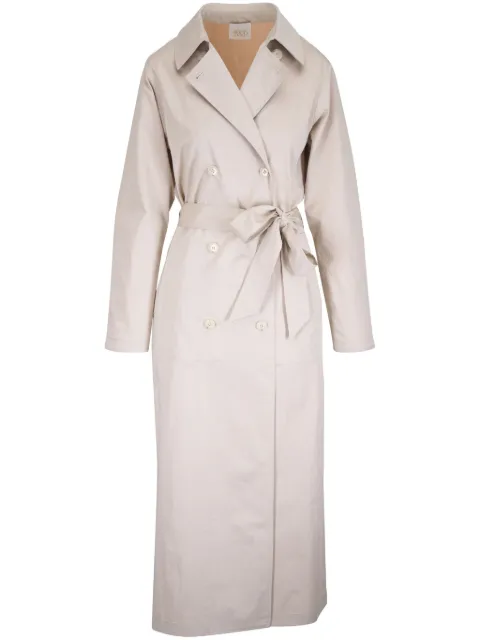 TWP manteau en coton mélangé à boutonnière croisée