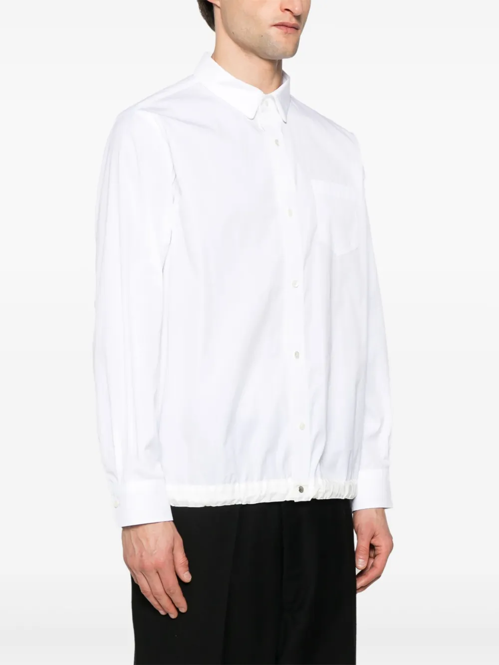 Sacai Cotton Shirt In White