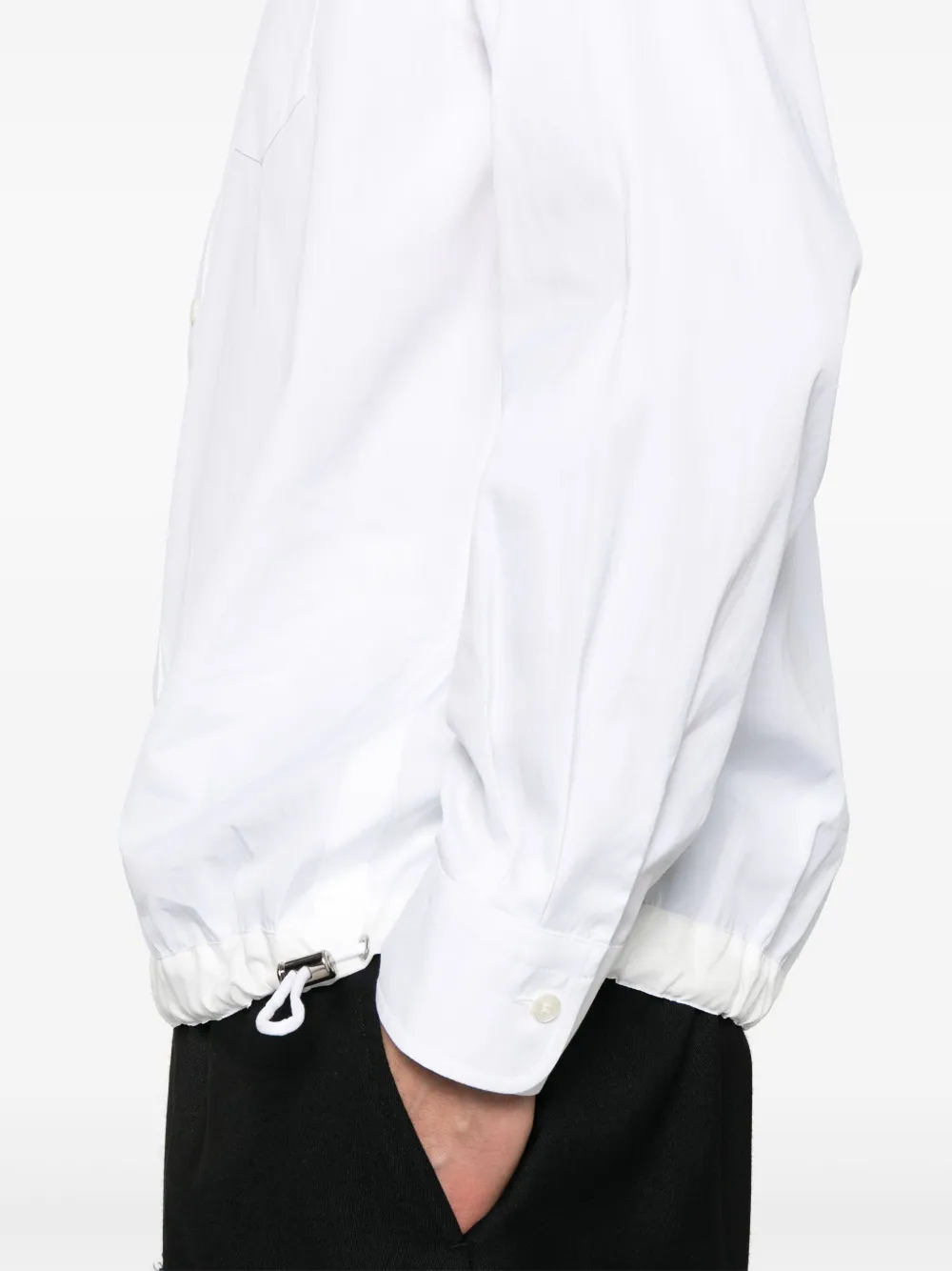 Sacai Cotton Shirt In White