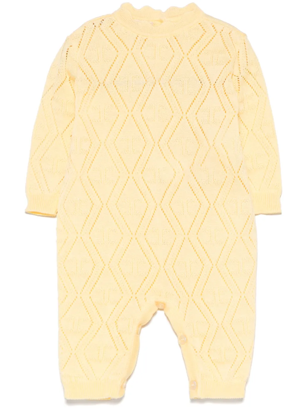 Elisabetta Franchi La Mia Bambina Tutina Romper In Yellow