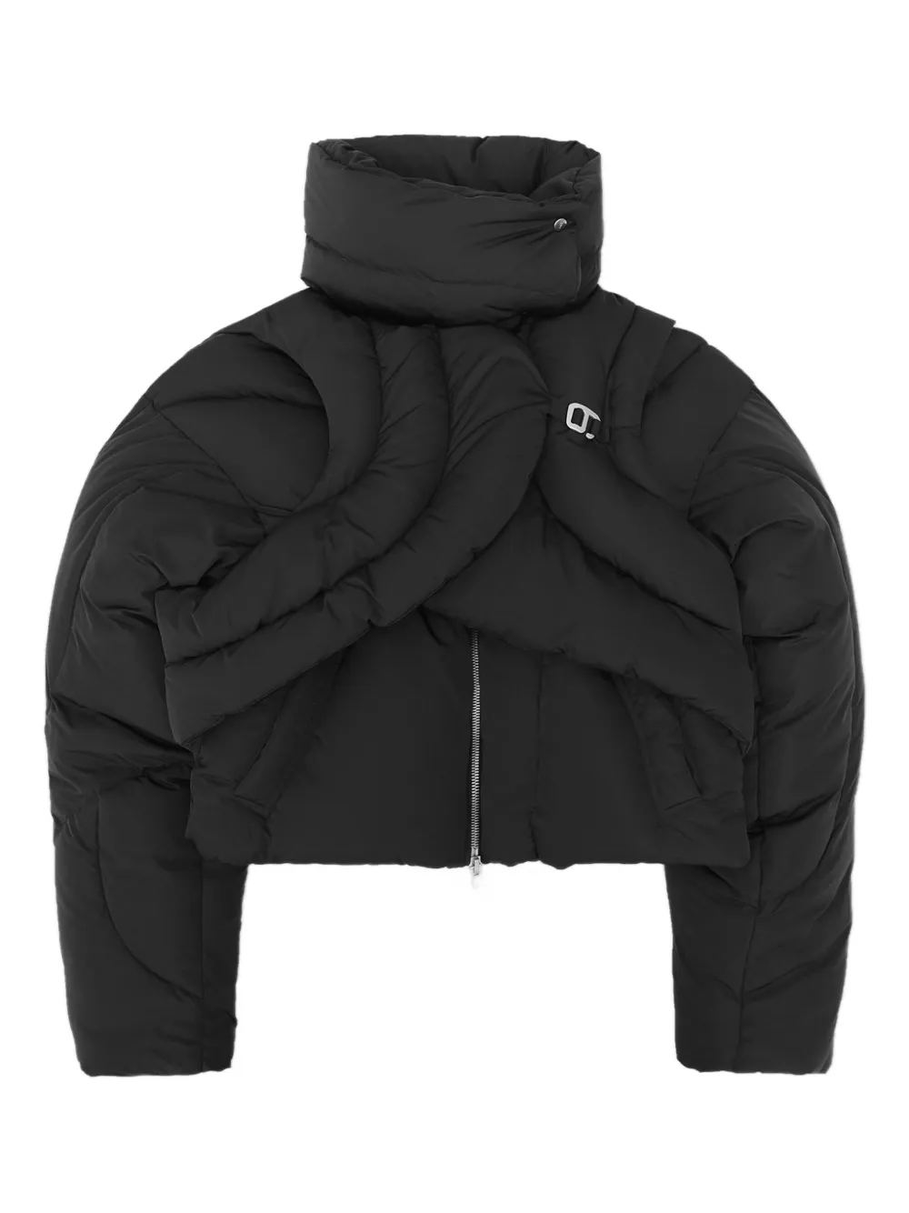 HELIOT EMIL Cropped donsjack Zwart